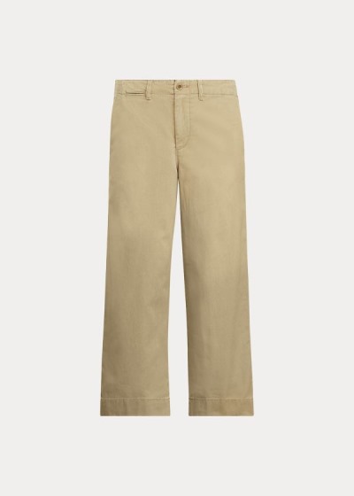 Women's Polo Ralph Lauren Wide-Leg Twill Pants | 690543EQS